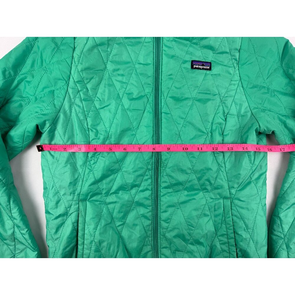 Patagonia Nano Puff Jacket Girls Large 12 Green Primaloft Insulated Puffer - Picture 6 of 6